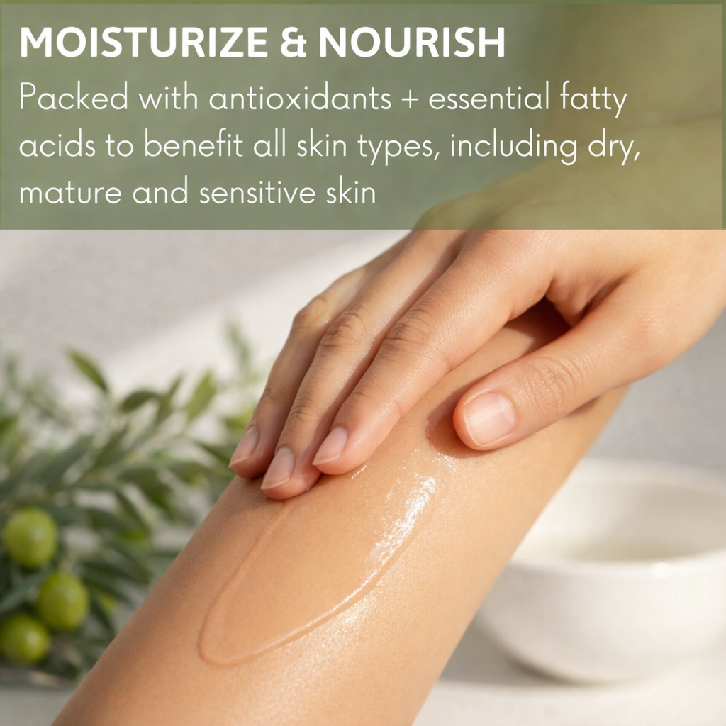 MOONPLIX Cold Pressed Olive Oil - 100% Pure & Hexane Free Hair Oil (200 ml)