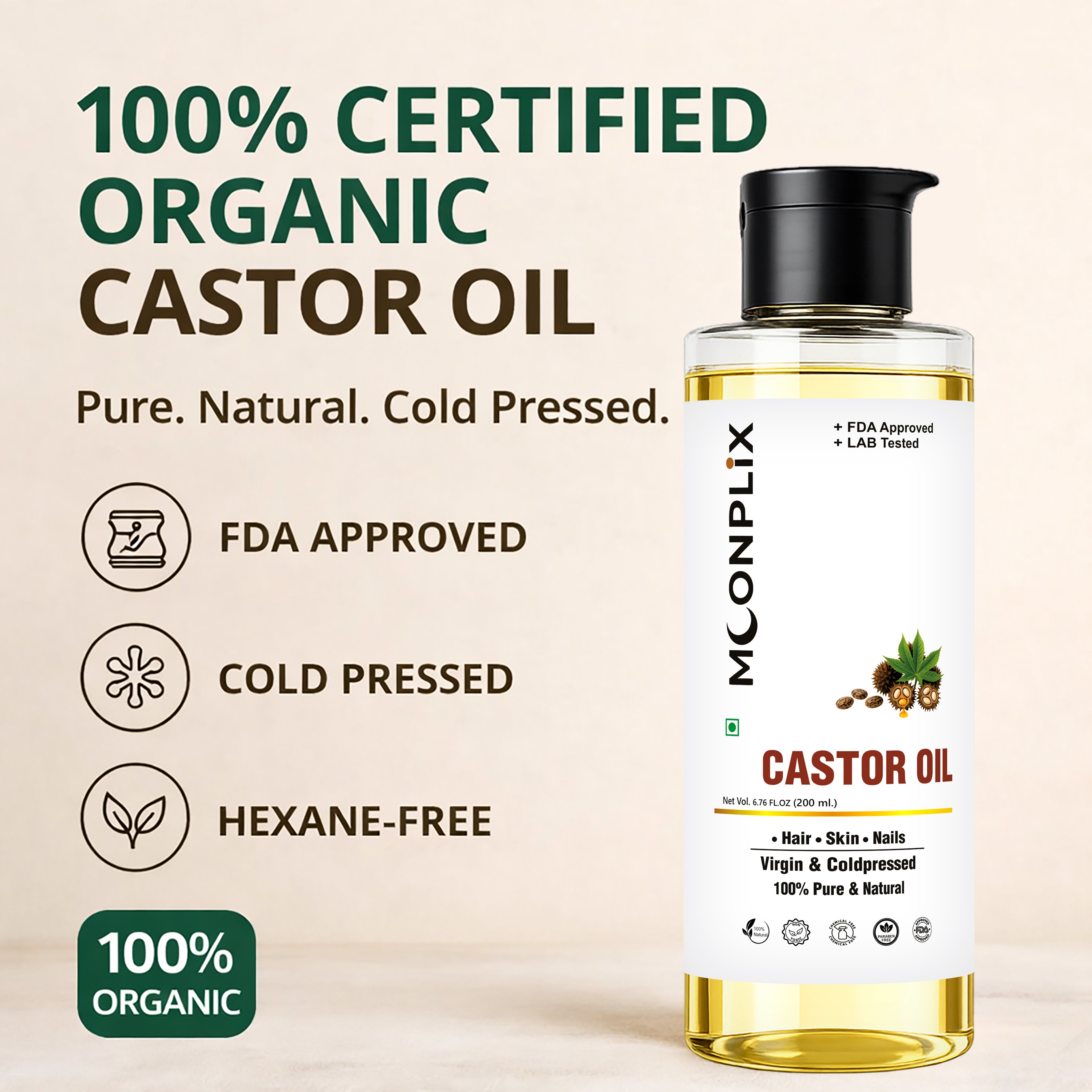 MOONPLIX Castor Oil